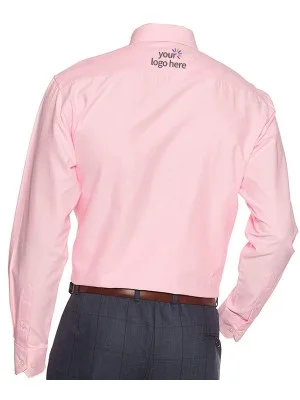 Men's Economy Long Sleeve Office Shirt Pink Men's Economy Long Sleeve Office Shirt Pink