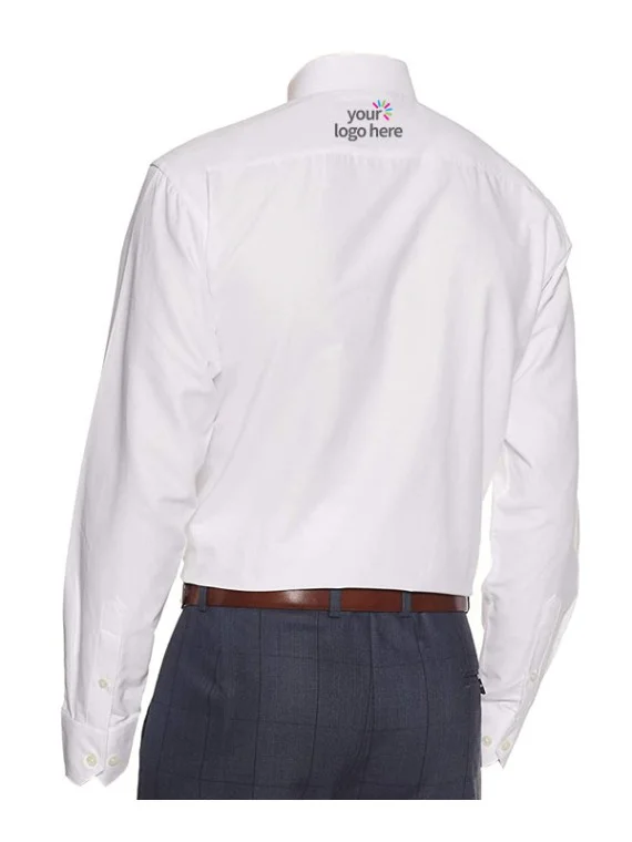 Classic White Embroidered Office Shirt