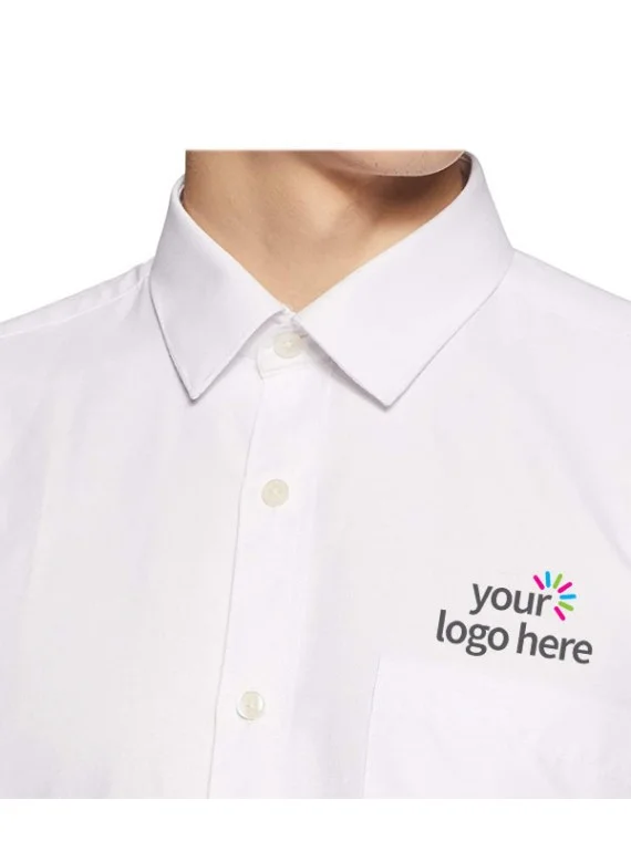 Classic White Embroidered Office Shirt