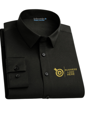 OfficeElite Men’s Customized Black Shirt