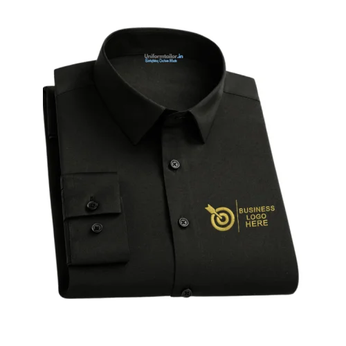 OfficeElite Men’s Customized Black Shirt