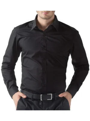 OfficeElite Men’s Customized Black Shirt OfficeElite Men’s Customized Black Shirt