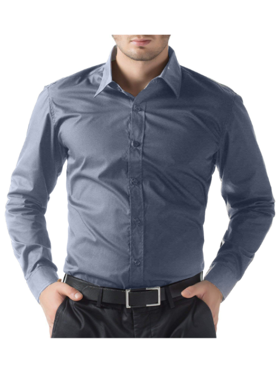 OfficeElite Men’s Customized Grey Shirt