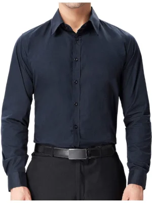 Men's Executive Formal Shirt Navy Blue Men's Executive Formal Shirt Navy Blue