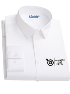 OfficeElite Men’s Customized White Shirt