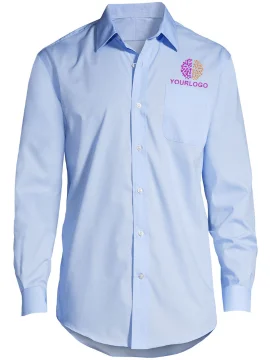 CurveFit Sky Blue Work Shirt