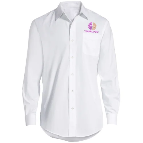 CurveFit White Work Shirt