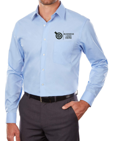 Executive Blue Custom Logo Shirt