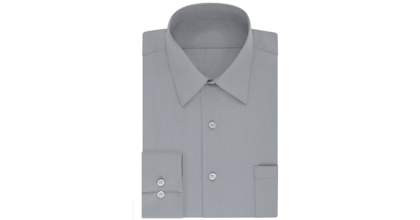 Men's Perfect Dress Shirt Gray Custom Embroidered & Tailored | UniformTailor.in Men's Perfect Dress Shirt Gray Custom Embroidered & Tailored | UniformTailor.in