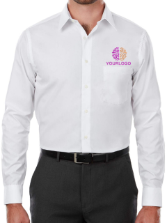 Executive White Custom Logo Shirt