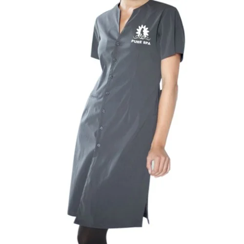 Button-Front Spa Dress