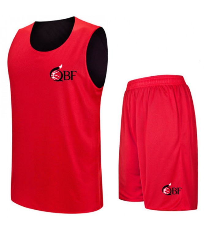 Basketball Uniforms Sets Red Color, Basketball Jerseys