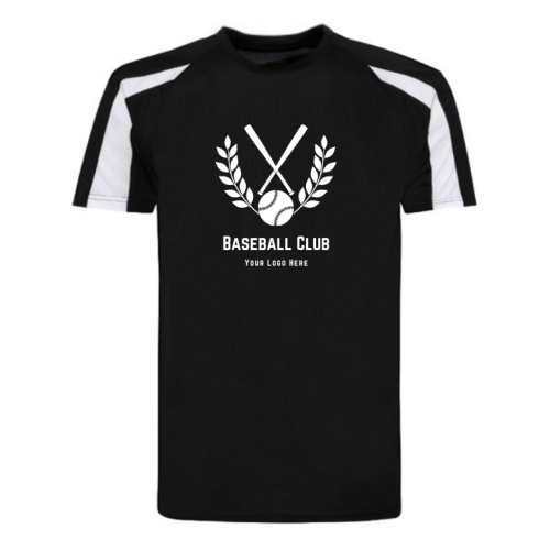 Personalized Black Sport T-Shirt Shoulder Strip