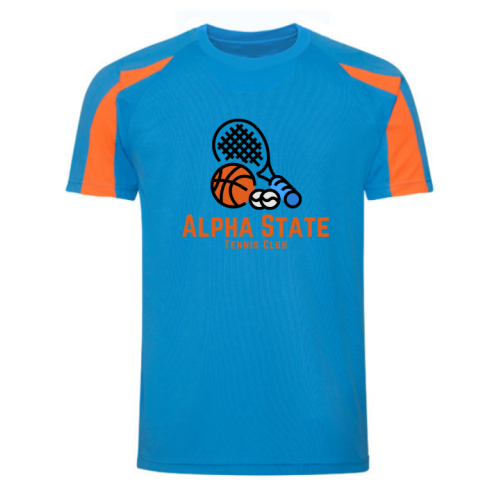 Personalized Sky Blue Sport T-Shirt Shoulder Strip