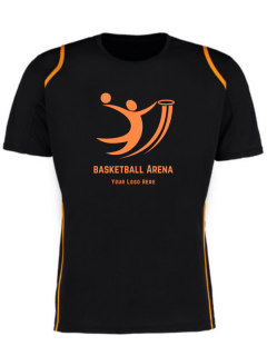 Men's Customized Sports Black T-Shirt