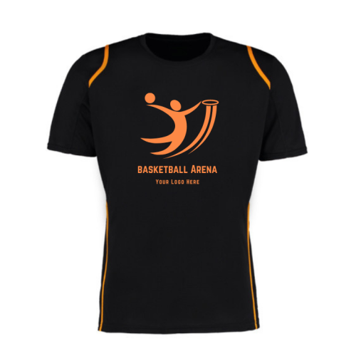 Men's Customized Sports Black T-Shirt
