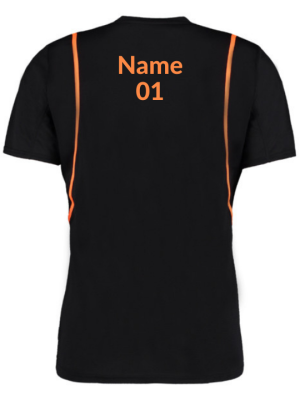 Men's Customized Sports Black T-Shirt