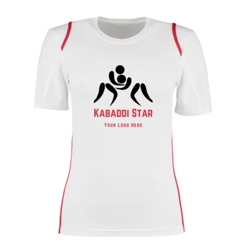 Women's Customized Sports White T-Shirt