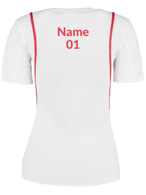 Women's Customized Sports White T-Shirt