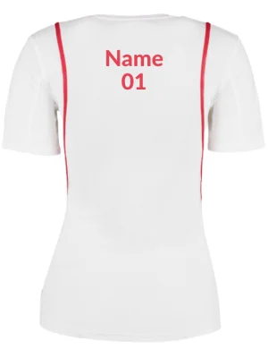 Women's Customized Sports White T-Shirt