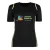 Women's Customized Sports Black T-Shirt Green