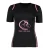 Women's Customized Sports Black T-Shirt Pink