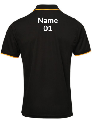 Unisex Polo Customized Sports T-Shirt Black