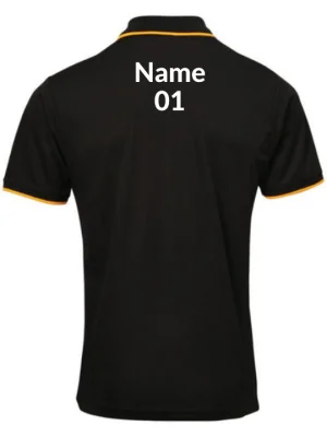 Unisex Polo Customized Sports T-Shirt Black