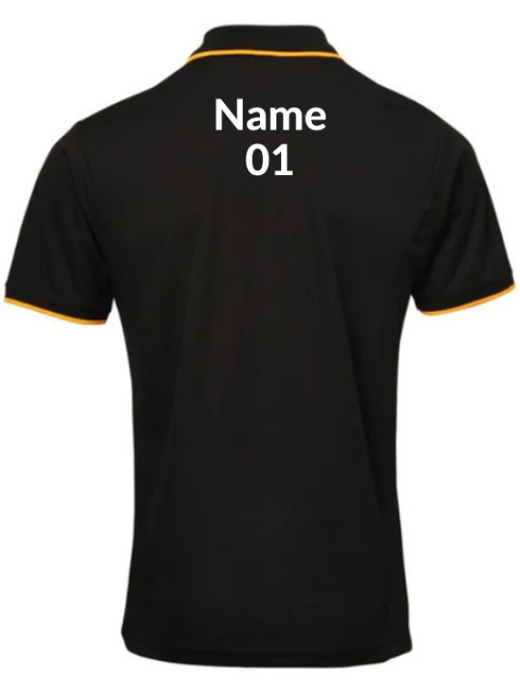 Unisex Polo Customized Sports T-Shirt Black