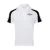 Unisex Polo Shoulder Striped Customized Sports T-Shirt White Black
