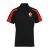 Unisex Polo Shoulder Striped Customized Sports T-Shirt Black Red