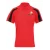 Unisex Polo Shoulder Striped Customized Sports T-Shirt Red Black
