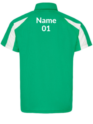 Unisex Polo Shoulder Striped Customized Sports T-Shirt