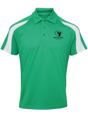 Unisex Polo Shoulder Striped Customized Sports T-Shirt – Green