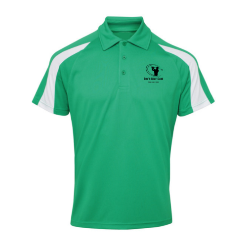 Unisex Polo Shoulder Striped Customized Sports T-Shirt