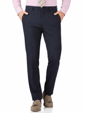 Navy Stripe Executive Trousers