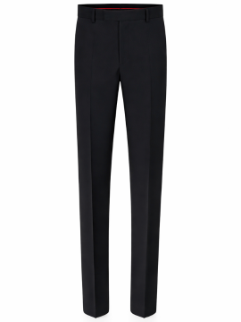 Regular-Fit Black Corporate Trouser