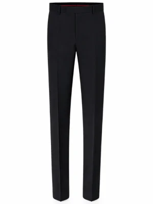 Regular-Fit Black Corporate Trouser