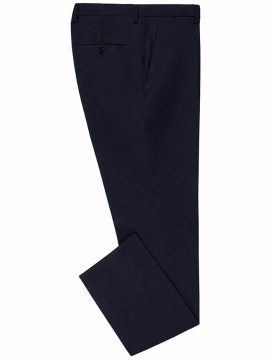 Blue Narrow-Fit Corporate Trouser