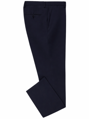 Blue Narrow-Fit Corporate Trouser