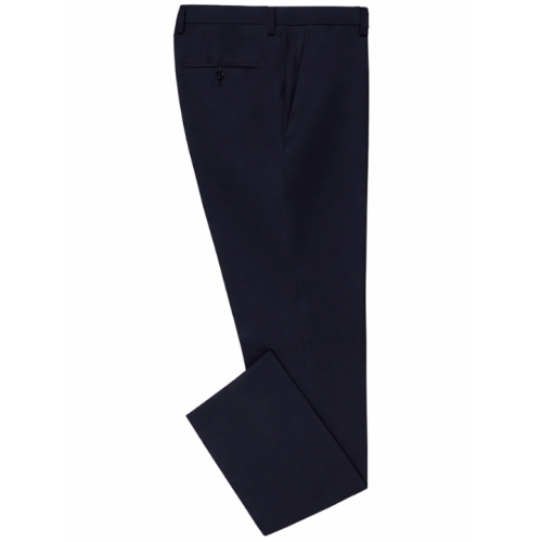 Blue Narrow-Fit Corporate Trouser