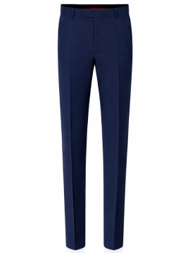 Regular-Fit Blue Corporate Trouser