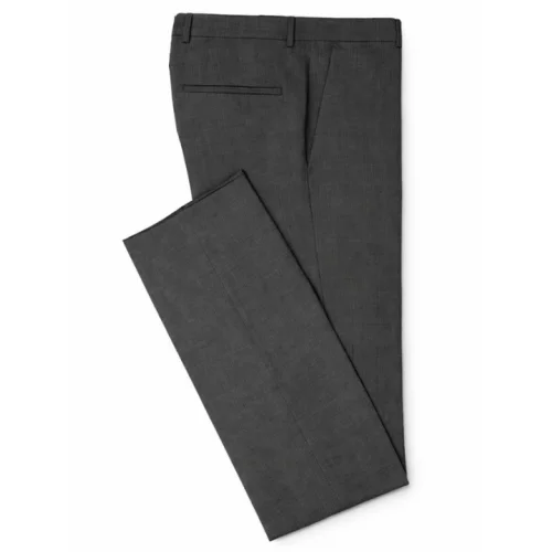 Regular-Fit Grey Corporate Trouser