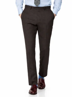 Brown Stripe Workwear Trouser