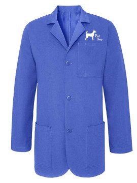 Veterinary Doctors Royal Blue Unisex Lab Coat