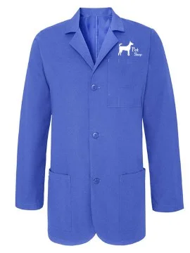 Veterinary Doctors Royal Blue Unisex Lab Coat