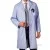 Veterinary Doctors Customized Unisex lab Coat  Light Cyan