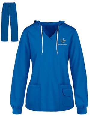 Winter Medical Hoodie Set