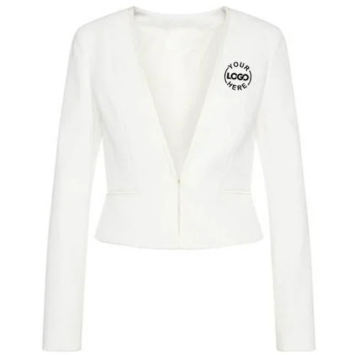 Luxe White Corporate Blazer for Women