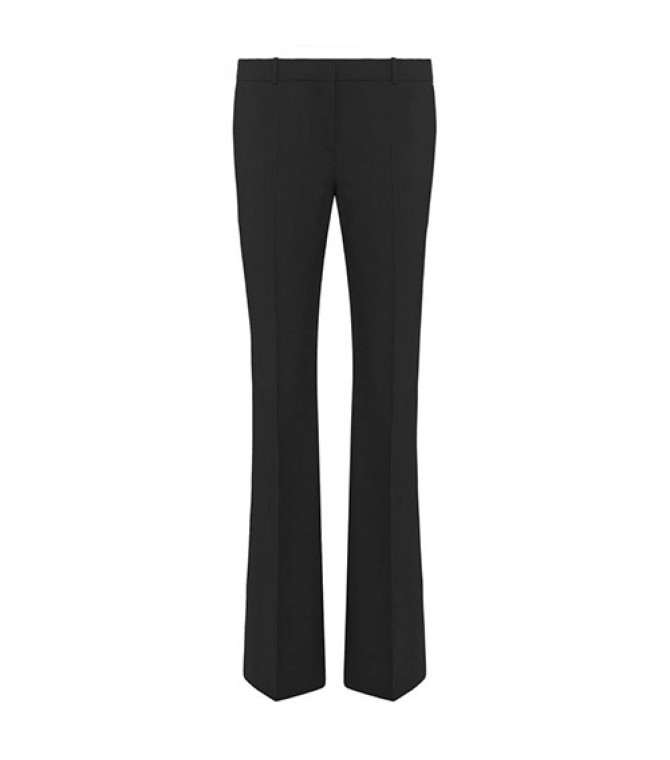 New Womens Rib Flare Trousers Wide Leg Black Trousers UK 6-12 | eBay-saigonsouth.com.vn